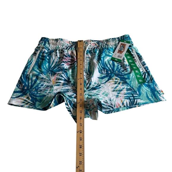 OP Ocean Pacific Quick Dry Tropical Beachy Pull On Shorts Mesh Pockets Sz XL NWT - Picture 11 of 16